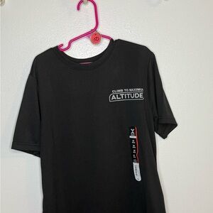 Xersion Black Short Sleeve Tee Casual Crew Neck